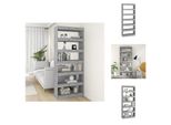 Vidaxl Libreria/Divisorio Grigio Cemento 80X30X198 Cm Materiale A Base Di Legno - Librerie E Librerie