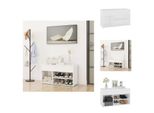 Vidaxl Panca Per Scarpe Bianca 80X30X45 Cm In Legno - Portascarpe E Armadietti