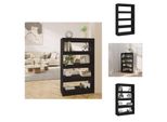Vidaxl Scaffale/Divisorio Nero 80X30X135 Cm In Legno - Scaffali E Librerie