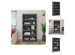 Vidaxl Libreria Grigia 80X35X154 Cm In Legno Di Pino Massiccio - Librerie E Scaffali