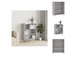 Vidaxl Libreria Grigio Sonoma 69,5X32,5X90 Cm Materiale A Base Di Legno - Librerie E Scaffalature
