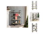 Vidaxl Libreria 4 Scomparti Rovere Sonoma 100X30X140 Cm Materiale A Base Di Legno - Librerie E Librerie