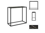 Vidaxl Consolle Nera 80X35X75 Cm In Vetro Temperato - Tavoli Laterali
