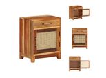Vidaxl Comodino 40X30X50 Cm In Legno Massiccio Vecchio - Comodini