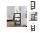 Vidaxl Libreria/Divisorio Grigio 60X30X103,5 Cm In Legno Di Pino Massiccio - Librerie E Scaffali