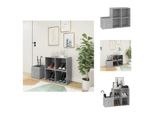 Vidaxl Scarpiera Da Corridoio Grigio Cemento 105X35,5X70 Cm In Legno - Scarpiere E Armadietti