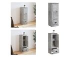 Vidaxl Credenza Grigio Cemento 36X35,5X103,5 Cm Materiale A Base Di Legno - Credenza - Credenze - Madia - Armadio