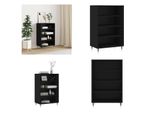 Vidaxl Credenza Nera 57X35X90 Cm Materiale A Base Di Legno - Credenza - Credenze - Armadietto