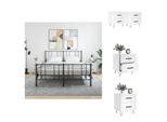 Vidaxl Comodini 2 Pz. Bianco 40X35X47,5 Cm Materiale A Base Di Legno - Comodini
