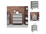 Vidaxl Credenza Grigio Sonoma 60X35X69 Cm Materiale A Base Di Legno - Credenze