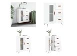 Vidaxl Credenza Bianca Lucida 69,5X34X90 Cm In Legno - Credenza - Credenze - Armadio - Credenza