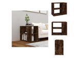 Vidaxl Tavolino In Rovere Affumicato 60X30X50 Cm Materiale A Base Di Legno - Credenze