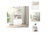 Vidaxl Credenza Bianca 60X34X75 Cm In Pino Massiccio - Credenze