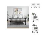 Vidaxl Comodini 2 Pz. Bianco Lucido 40X35X47,5 Cm Materiale A Base Di Legno - Comodini