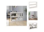 Vidaxl Libreria Divisoria Bianca 100X30X71,5 Cm In Legno Di Pino Massiccio - Librerie & Librerie