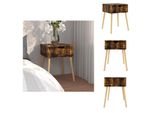 Vidaxl Comodino Rovere Fumé 40X40X56 Cm Materiale A Base Di Legno - Comodini