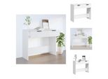 Vidaxl Tavolo Consolle Bianco 90X36X75 Cm In Legno - Tavolini