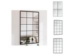 Vidaxl Specchio Da Parete 4 Pezzi Nero 100X60 Cm In Metallo - Specchio