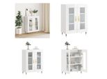 Vidaxl Credenza Bianca Lucida 69,5X34X90 Cm In Legno - Credenza - Credenza - Armadio - Armadio Portaoggetti