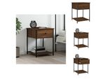 Vidaxl Comodino Marrone Effetto Rovere 44X45X58 Cm Materiale Legno - Comodini