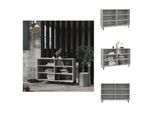 Vidaxl Credenza Grigio Cemento 103,5X35X70 Cm Materiale Legno - Credenze