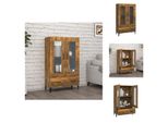 Vidaxl Credenza Rovere Affumicato 70X31X115 Cm Materiale A Base Di Legno - Credenze