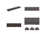 Vidaxl Scaffale A Muro Marrone Scuro 200X50X(2 4)Cm In Rovere Massiccio Trattato - Scaffale A Muro - Mensole A Muro - Pannello A Muro - Scaffale Appeso