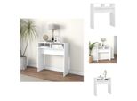 Vidaxl Consolle Bianca 78X30X80 Cm In Materiale Ligneo - Tavolini