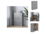 Vidaxl Libreria Grigio Cemento 82,5X30,5X115 Cm In Legno - Librerie E Scaffalature