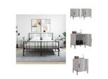 Vidaxl Comodini 2 Pz. Grigio Sonoma 40X40X50 Cm Materiale A Base Di Legno - Comodini