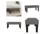 Vidaxl Panca Grigia 70X30X30 Cm In Pelle Finta - Panca - Panca - Panca Per Corridoio