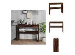 Vidaxl Tavolo Consolle Rovere Fumé 102X30X80 Cm Materiale A Base Di Legno - Tavoli Laterali