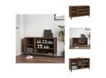 Vidaxl Portascarpe Marrone Effetto Quercia 102X36X60 Cm Materiale A Base Di Legno - Portascarpe E Armadietti