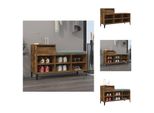 Vidaxl Scarpiera In Rovere Affumicato 102X36X60 Cm In Legno - Scarpiere E Armadietti