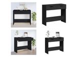 Vidaxl Tavolo Consolle Nero 90X36X75 Cm In Legno - Tavolo Consolle - Tavoli Consolle - Tavolo - Tavolo Da Ingresso