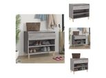 Vidaxl Portascarpe Grigio Sonoma 70X36X60 Cm Materiale A Base Di Legno - Portascarpe E Armadietti