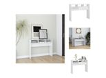 Vidaxl Tavolo Consolle Bianco Lucido 105X30X80 Cm In Legno - Tavoli Laterali