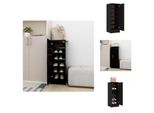 Vidaxl Scarpiera Nera 32X35X92 Cm In Legno - Scarpiere E Armadietti