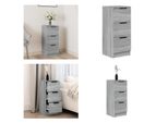 Vidaxl Credenza Grigio Sonoma 30X30X70 Cm Materiale A Base Di Legno - Credenza - Credenze - Credenza - Credenza - Madia