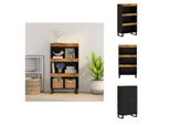 Vidaxl Mobile Laterale 60X33X107 Cm In Legno Massiccio Di Mango - Comodini