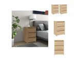 Vidaxl Comodini 2 Pezzi Rovere Sonoma 40X35X62,5 Cm Materiale A Base Di Legno - Comodini