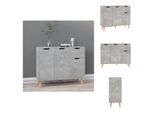 Vidaxl Credenza Grigio Cemento 90X30X72 Cm In Legno - Credenze