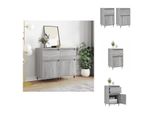 Vidaxl Credenze 2 Pz. Grigio Sonoma 40X35X70 Cm Materiale A Base Di Legno - Credenze