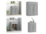 Vidaxl Credenza Grigio Sonoma 60X30X75 Cm Materiale A Base Di Legno - Credenza - Credenza - Armadio - Armadio Portaoggetti