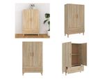 Vidaxl Credenza Sonoma Quercia 70X31X115 Cm Materiale A Base Di Legno - Credenza - Credenze - Credenza - Armadio