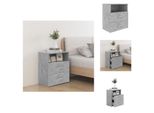 Vidaxl Comodino Grigio Cemento 50X32X60 Cm - Comodini