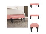 Vidaxl Panca Rosa 70X30X30 Cm In Velluto - Panche