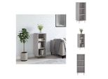 Vidaxl Credenza Grigio Sonoma 34,5X32,5X90 Cm Materiale A Base Di Legno - Credenze