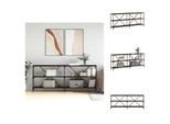 Vidaxl Tavolo Consolle In Rovere Marrone 180X30X75 Cm In Legno E Ferro - Tavolini