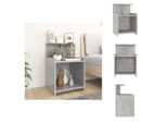 Vidaxl Comodino Grigio Cemento 40X35X60 Cm Materiale Legno - Comodini